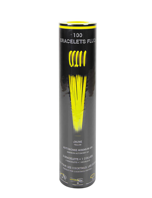 Tube de conditionnement des bracelets phosphorescents pour fête