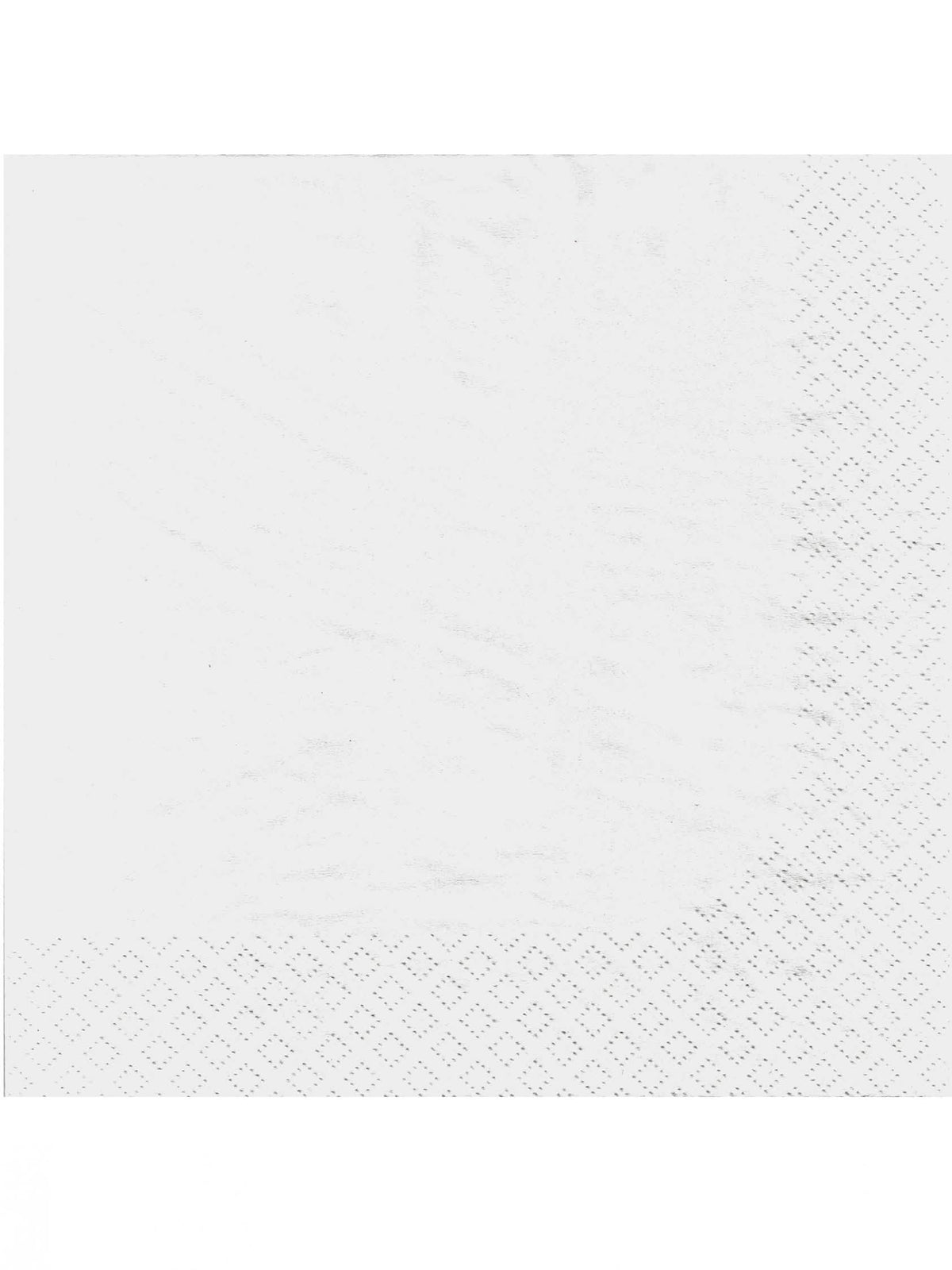 Serviettes en papier pour fête blanches avec bordure gaufrée