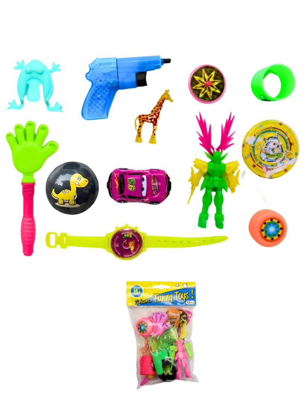 12er Set gemischte Tombola-Spielzeuge