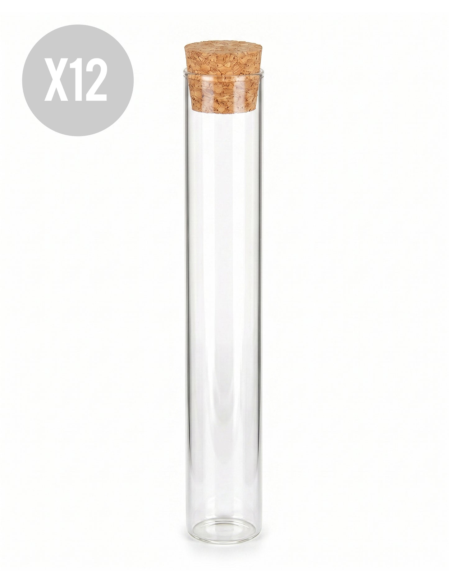 12 Reagenzgläser aus Glas 15 cm