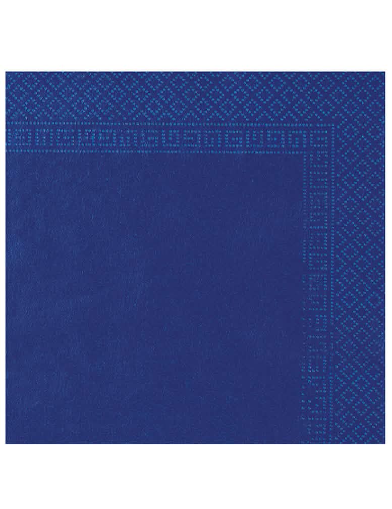 Serviettes de fête pour décoration de table bleu marine