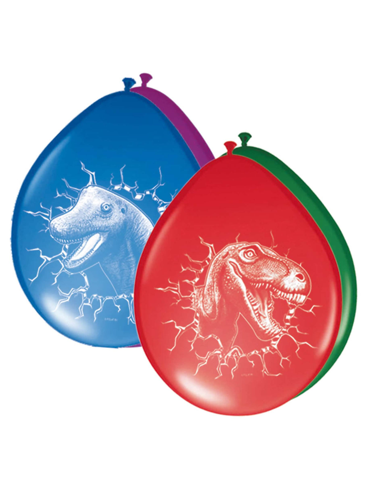 Luftballons en latex Dinosaures pour Kinder multicolores
