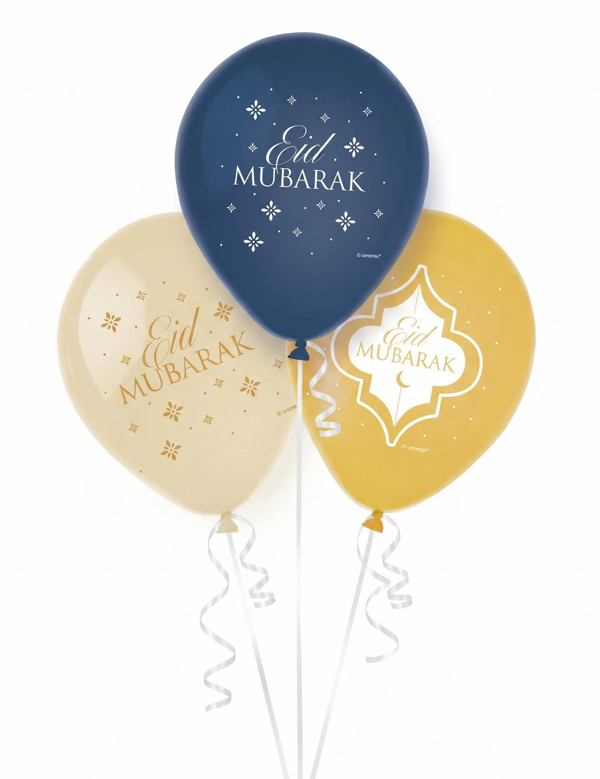 6 Eid Mubarak Latexballons 27,5 cm Dekoration