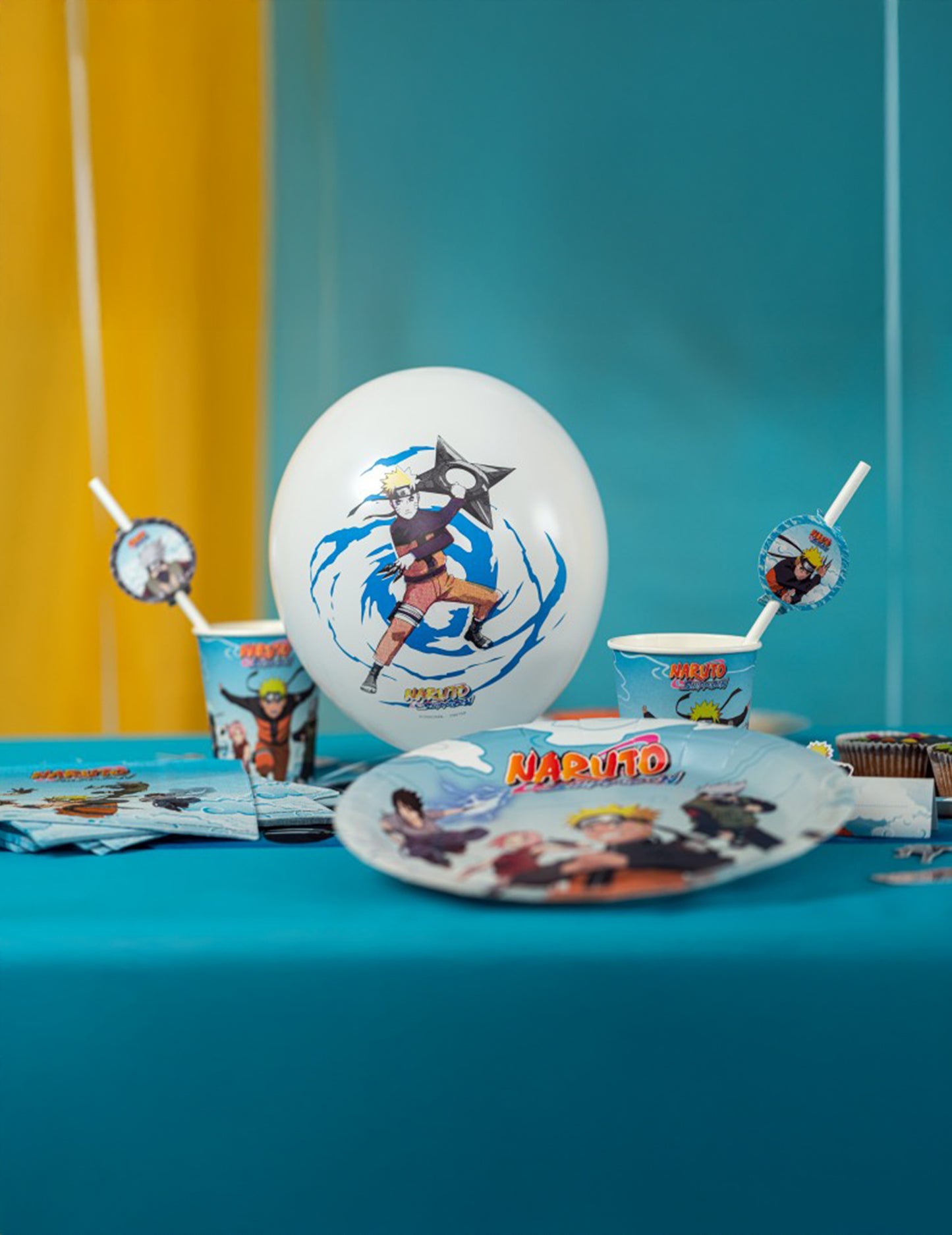 6 Latexballons Naruto/Kakashi Shippuden™ 27 cm