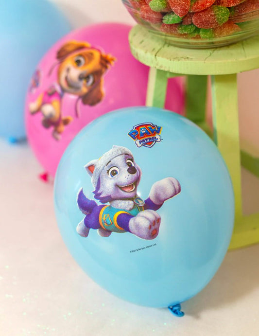 6er Set Paw Patrol™ Latex-Luftballons rosa 27cm
