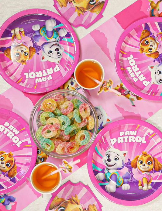 8 Geburtstagsteller PAW Patrol™ Pink 23cm