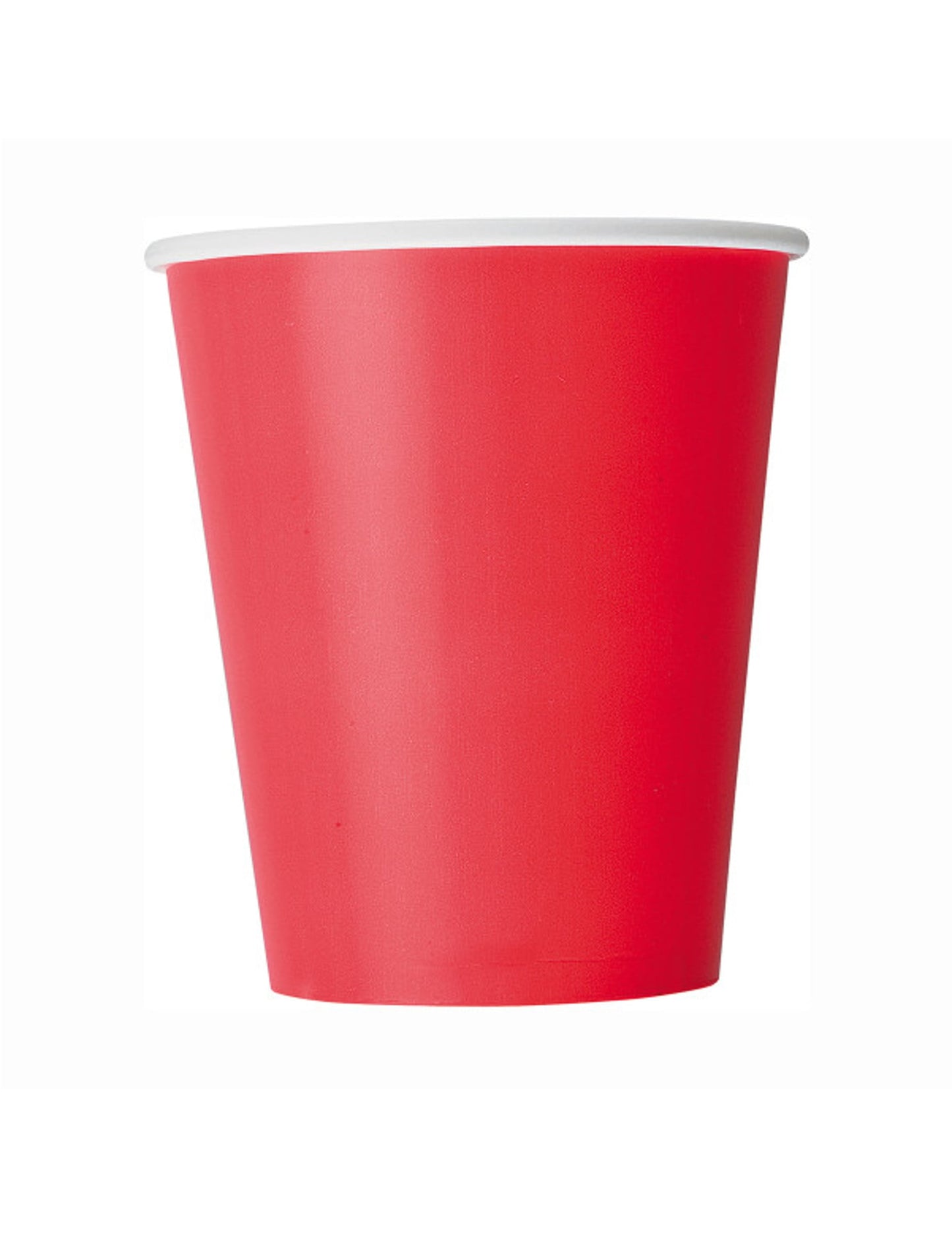 Gobelets en carton rouges de 210 ml