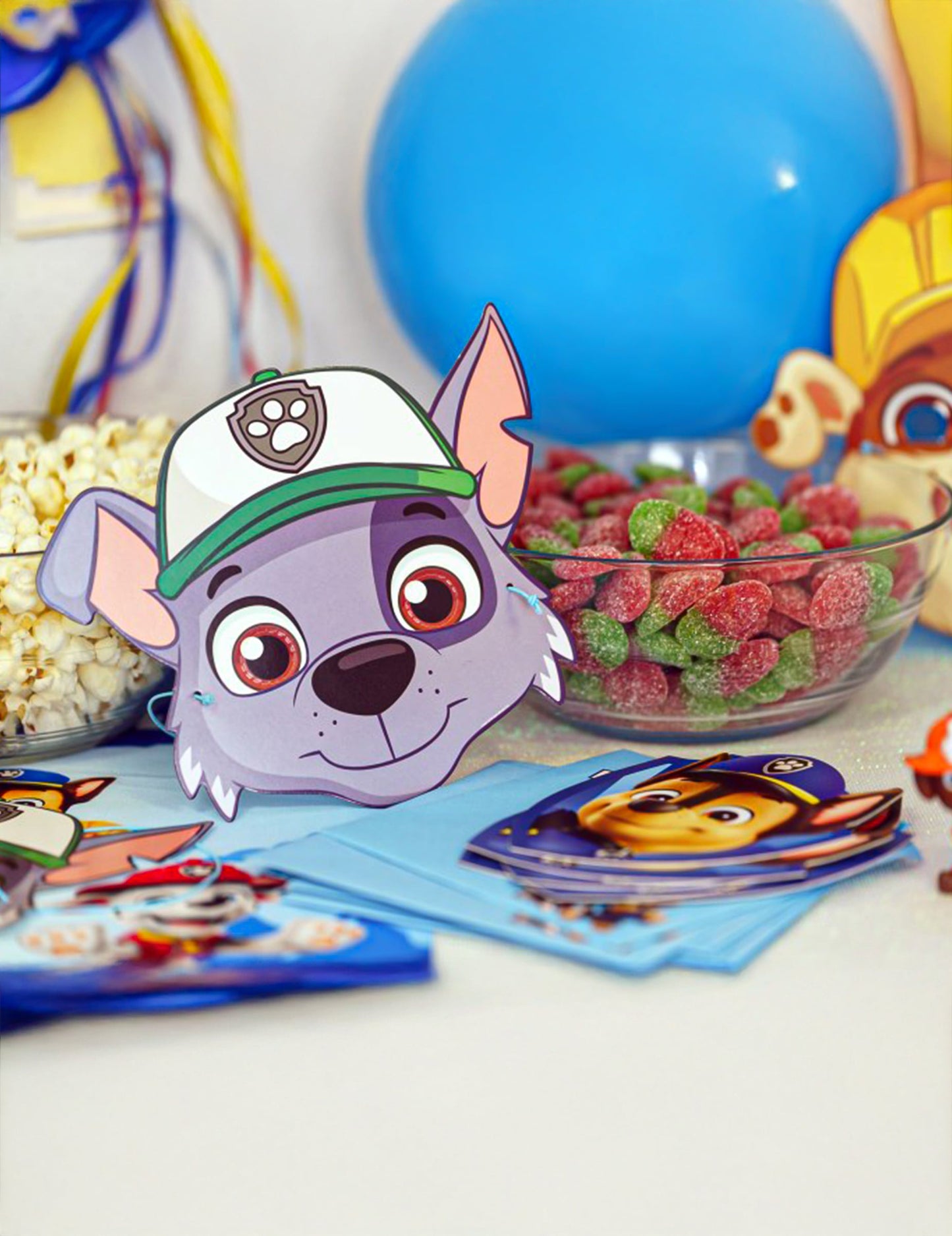 8er Pack Paw Patrol™ Masken Kindergeburtstag