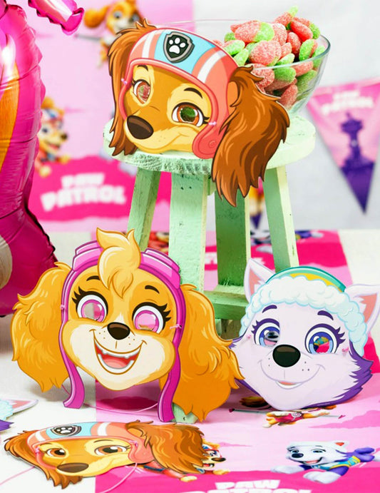 8er-Set Masken Paw Patrol™ aus Papier