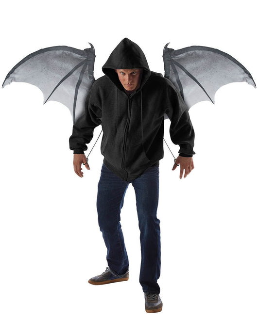 Fledermausflügel Dämonen-Flügel Kostüm-Accessoire schwarz 122 cm
