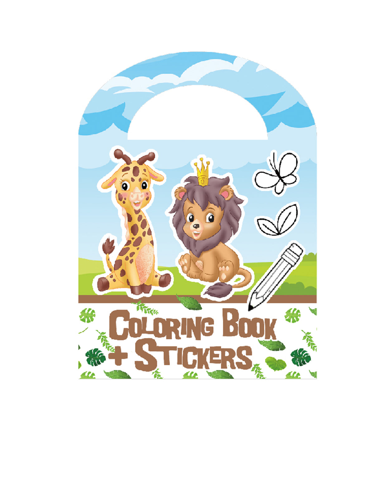 Zoo-Malbuch inklusive Sticker