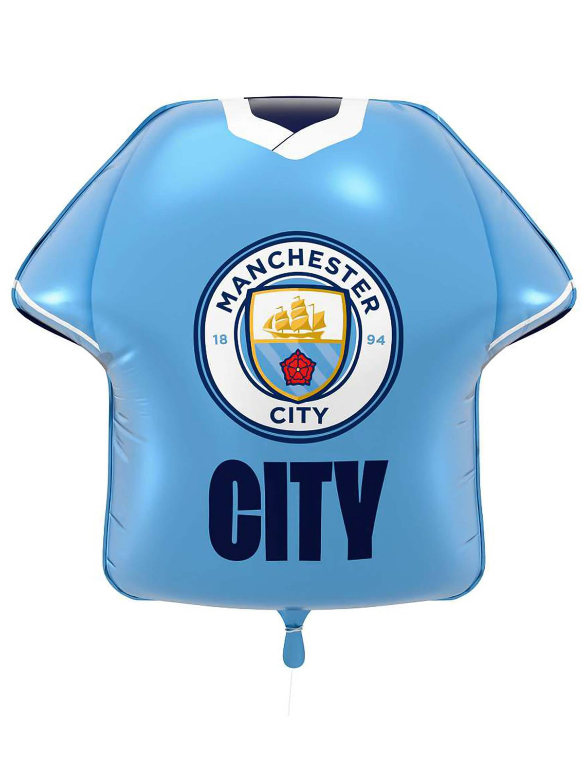 Manchester City Fan-Ballon in Trikot-Form aus Aluminium