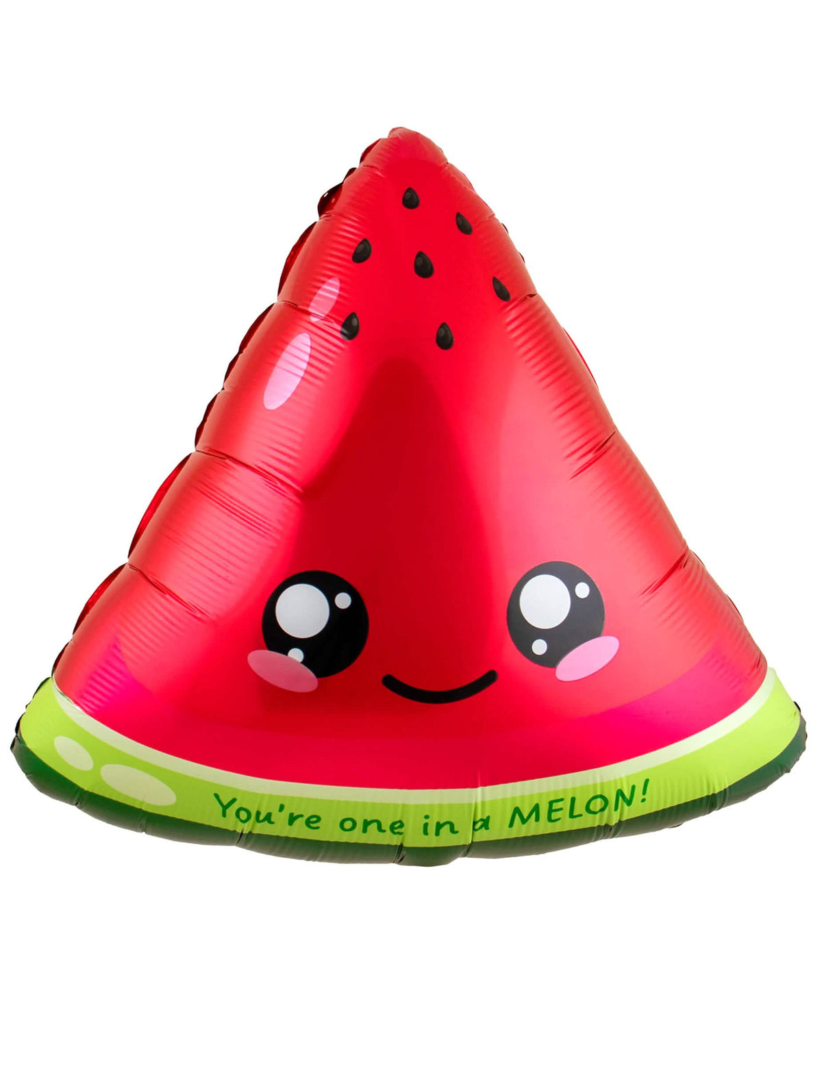 Kawaii Wassermelonen-Ballon aus Aluminium 60 x 57 cm