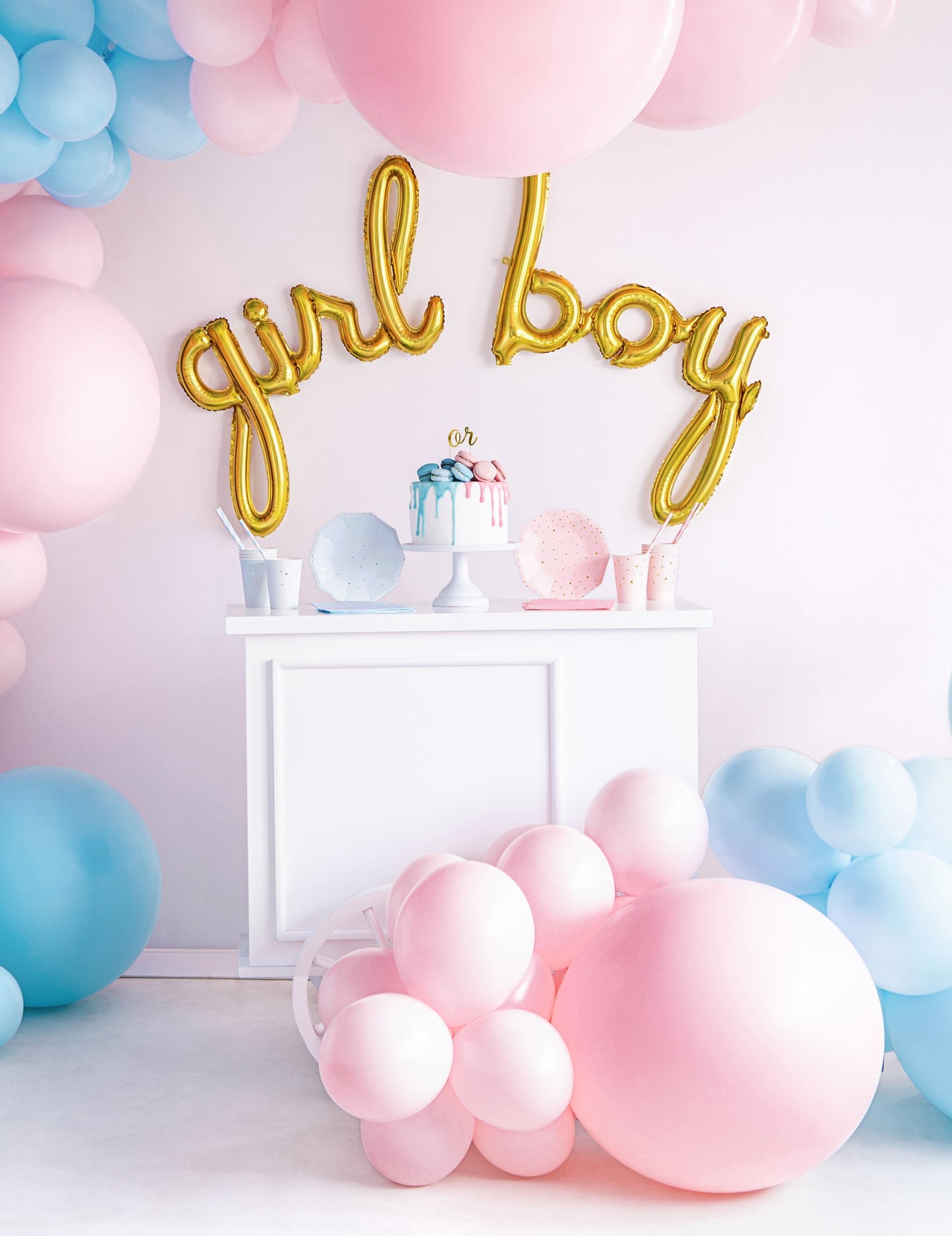 Décoration de baby shower du ballon en latex géant pour décoration de fête rose pâle