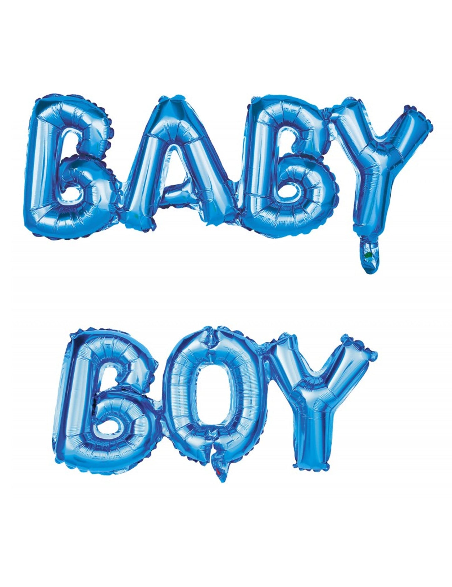 Ballons aluminium lettres baby boy pour baby shower bleu