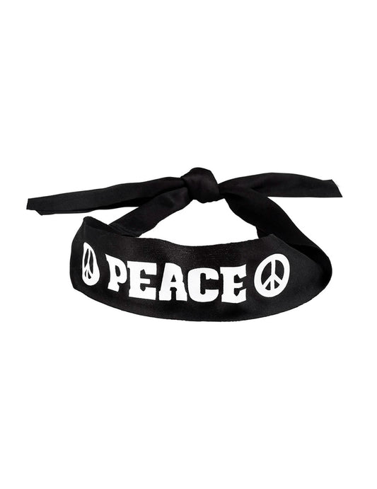 Détail du nœud d'attache du bandeau Peace pour adulte