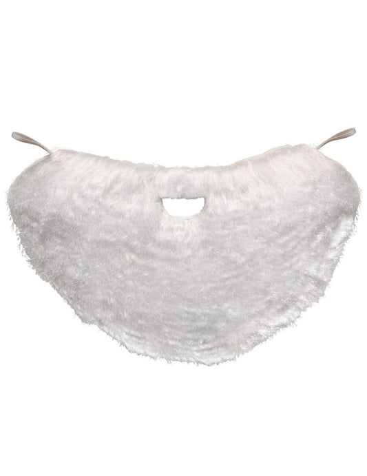 Détail du système d'attache par élastiques de la barbe Père Noël
