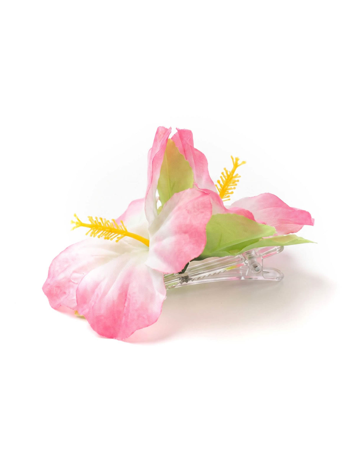 Haarklammer Hawaii mit rosa Blumen