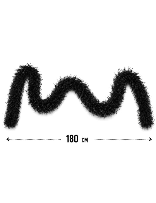 Schwarze Kunsthaar-Boa 60g
