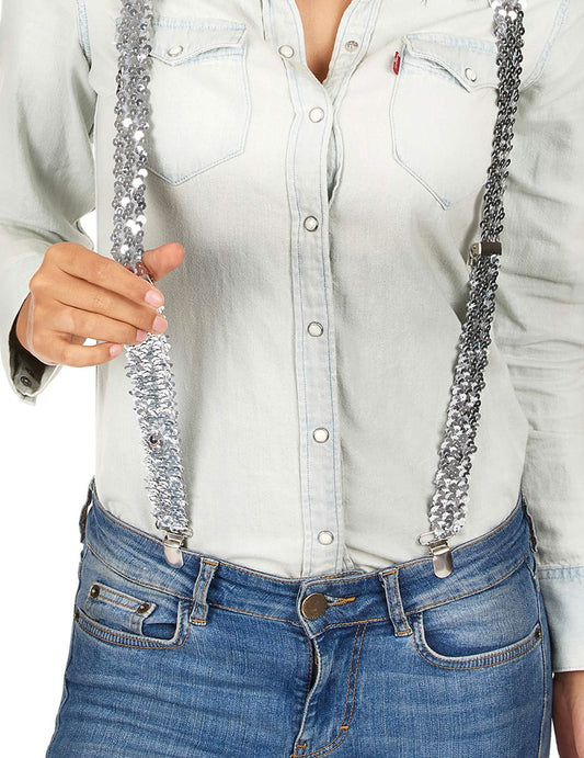 Schöne Hosenträger mit Glitzereffekt
