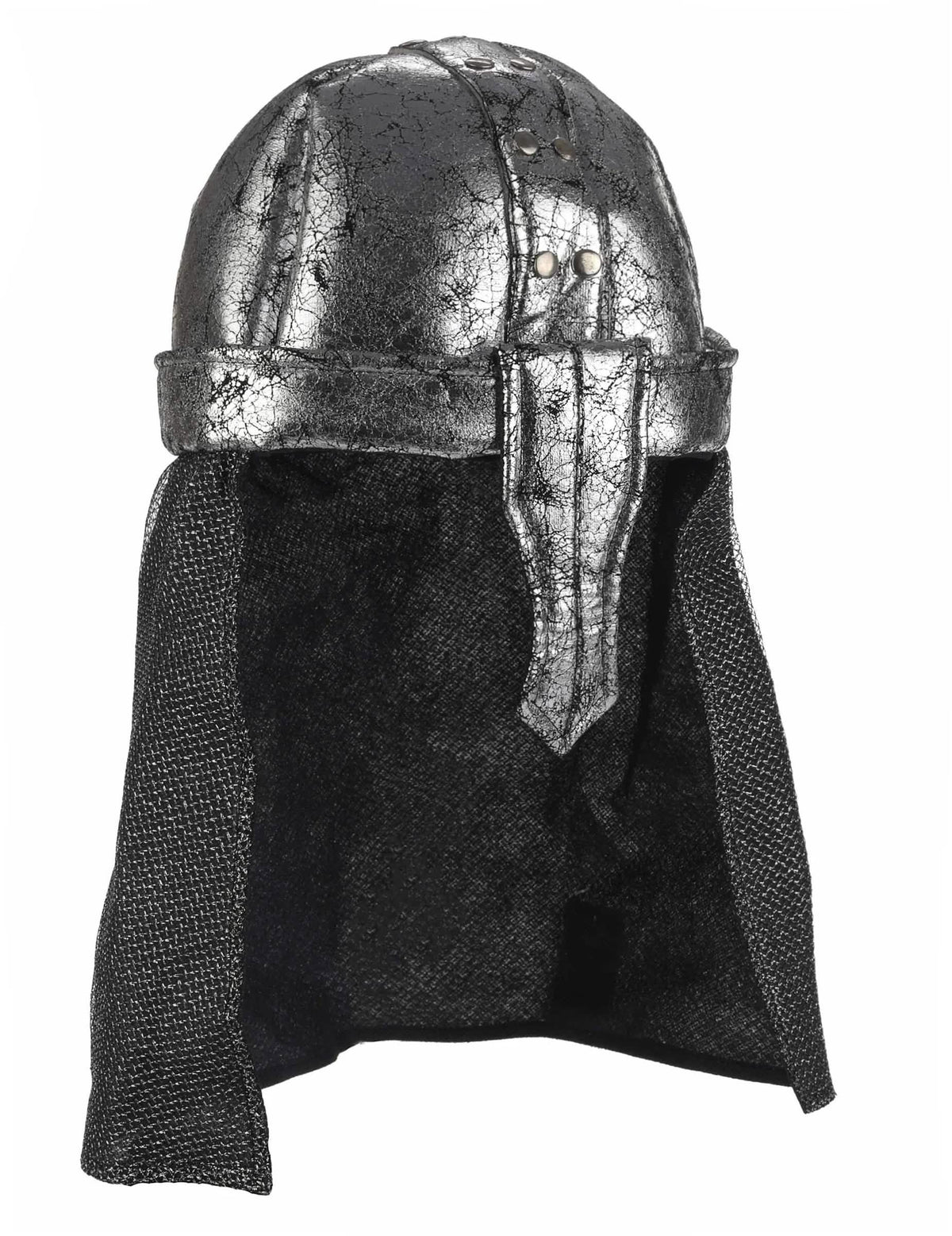 Vue de dos du casque de chevalier guerrier souple