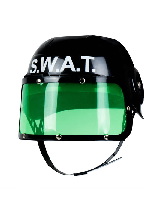Vue de profil du casque SWAT pour enfant