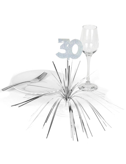 Mise en situation du centre de table 30 ans