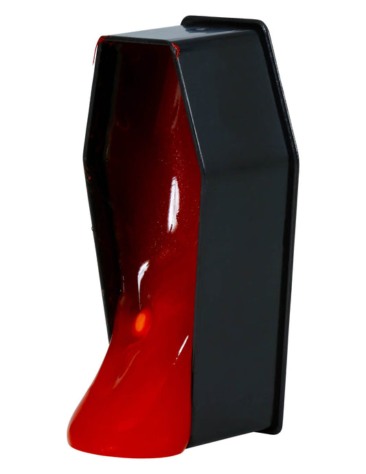 Kleiner Sarg mit rotem Schleim