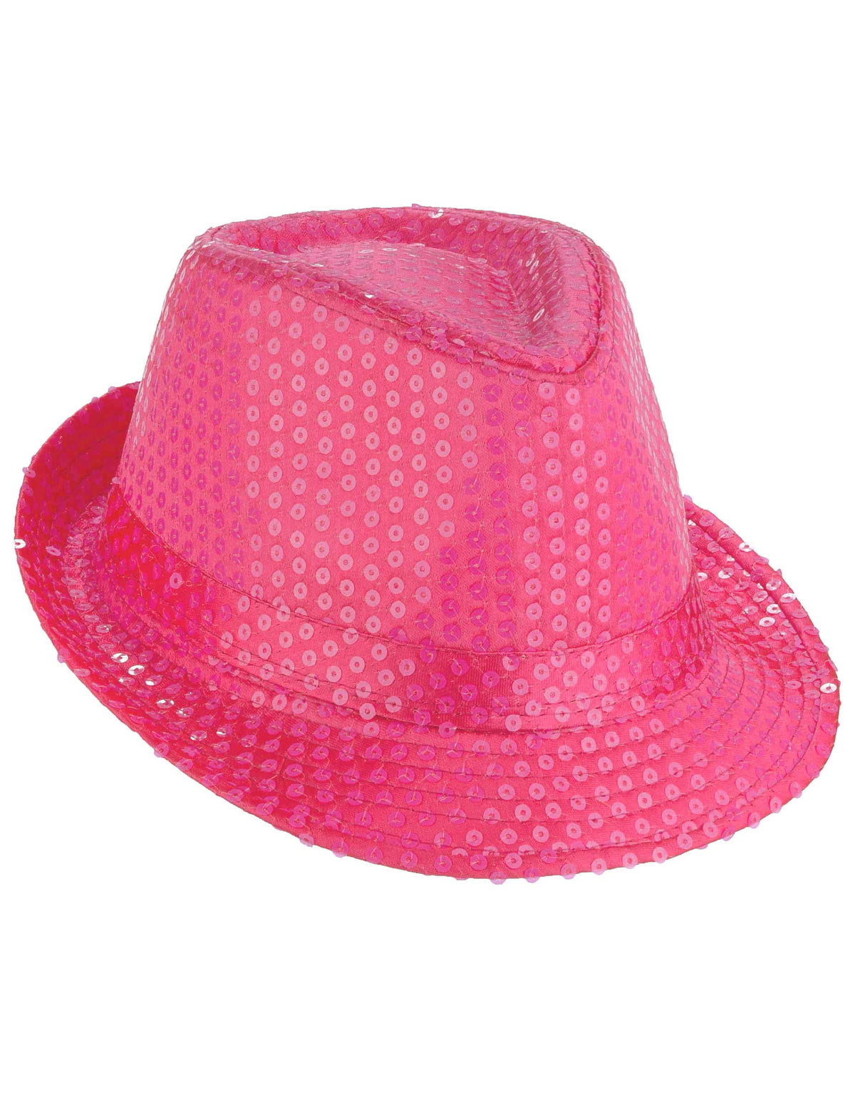 Seitenansicht des Borsalino-Huts mit Pailletten für Erwachsene