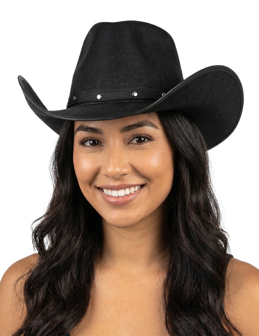 Cowboy-Hut in schwarz für Erwachsene