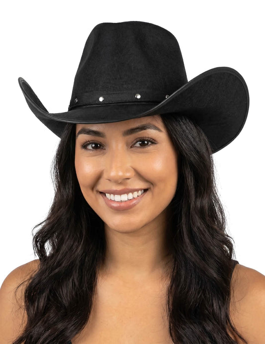 Cowboy-Hut in schwarz für Erwachsene