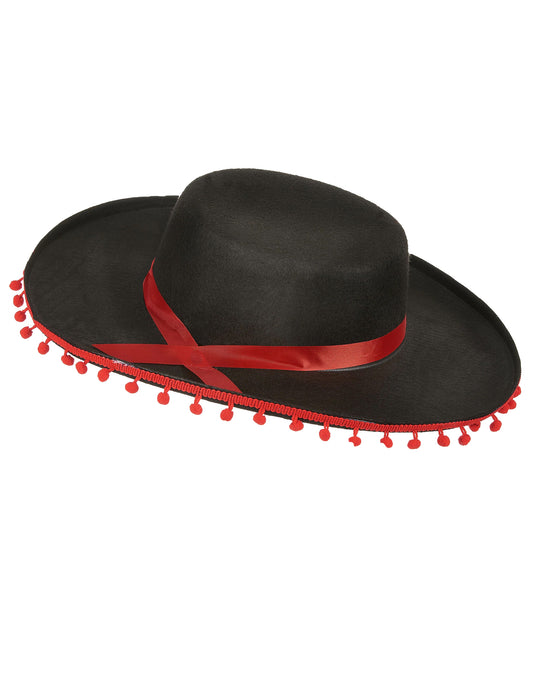 Spanierhut schwarz-rot