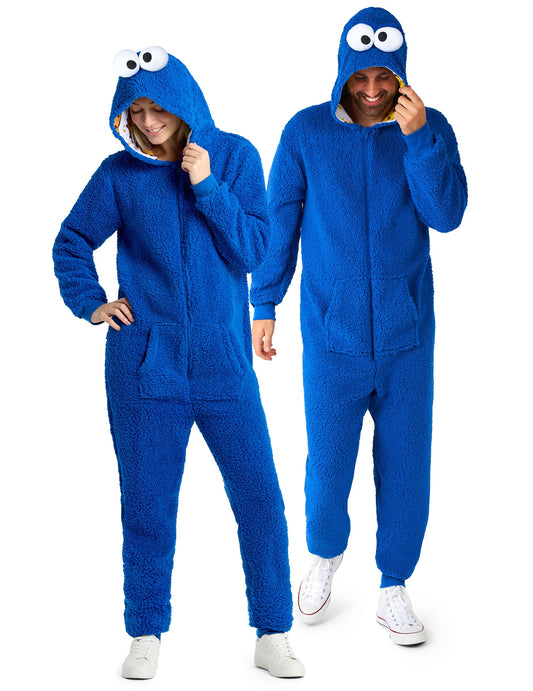 Cookie Monster Sesamstraße™ Jumpsuit für Erwachsene