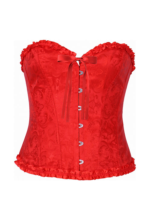 Rotes Spitzenkorsett für Damen