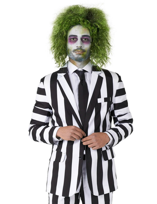 Beetlejuice™ Kostüm schwarz-weiß Herren