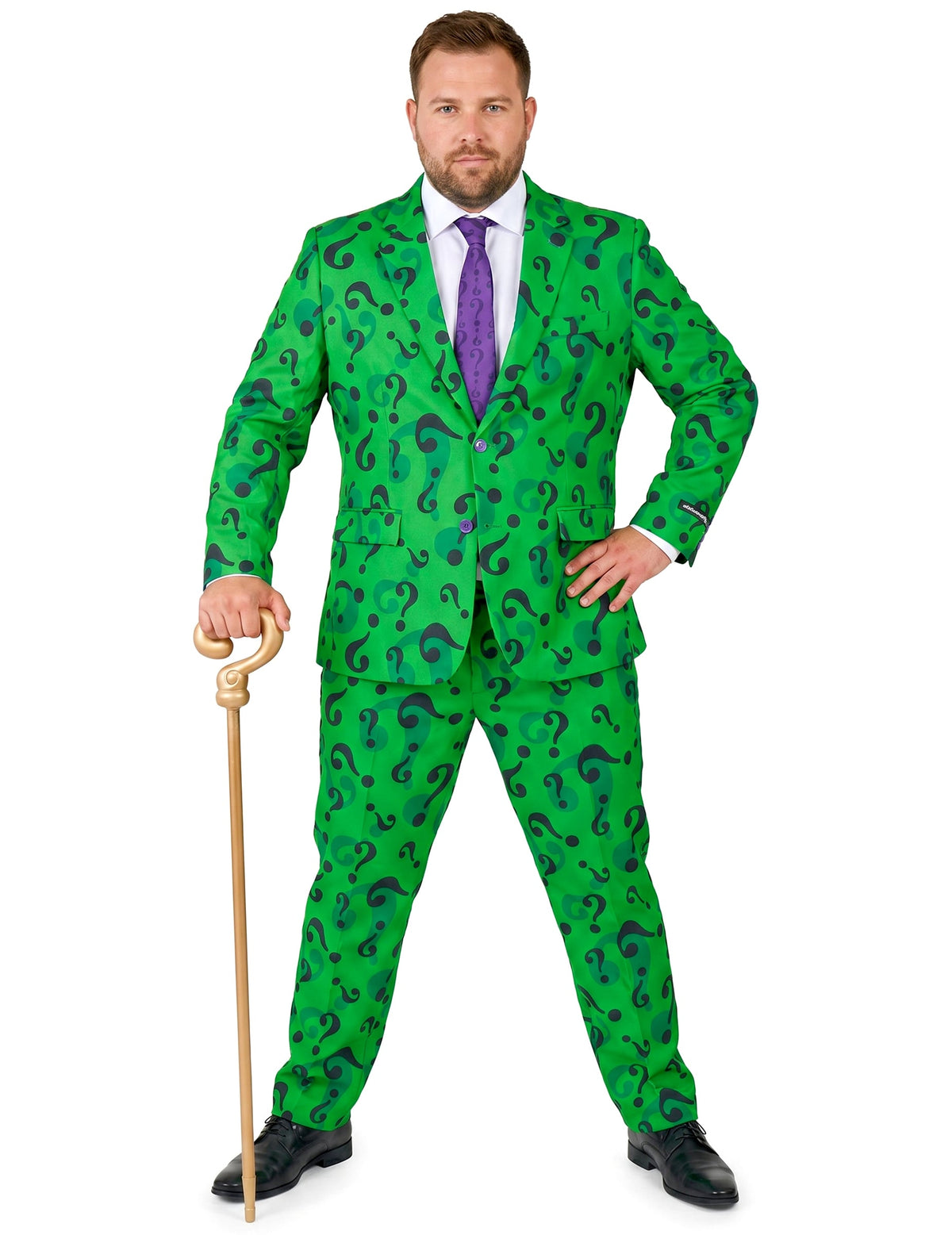 Mr. Riddler™-Suitmeister Herrenanzug grün-schwarz