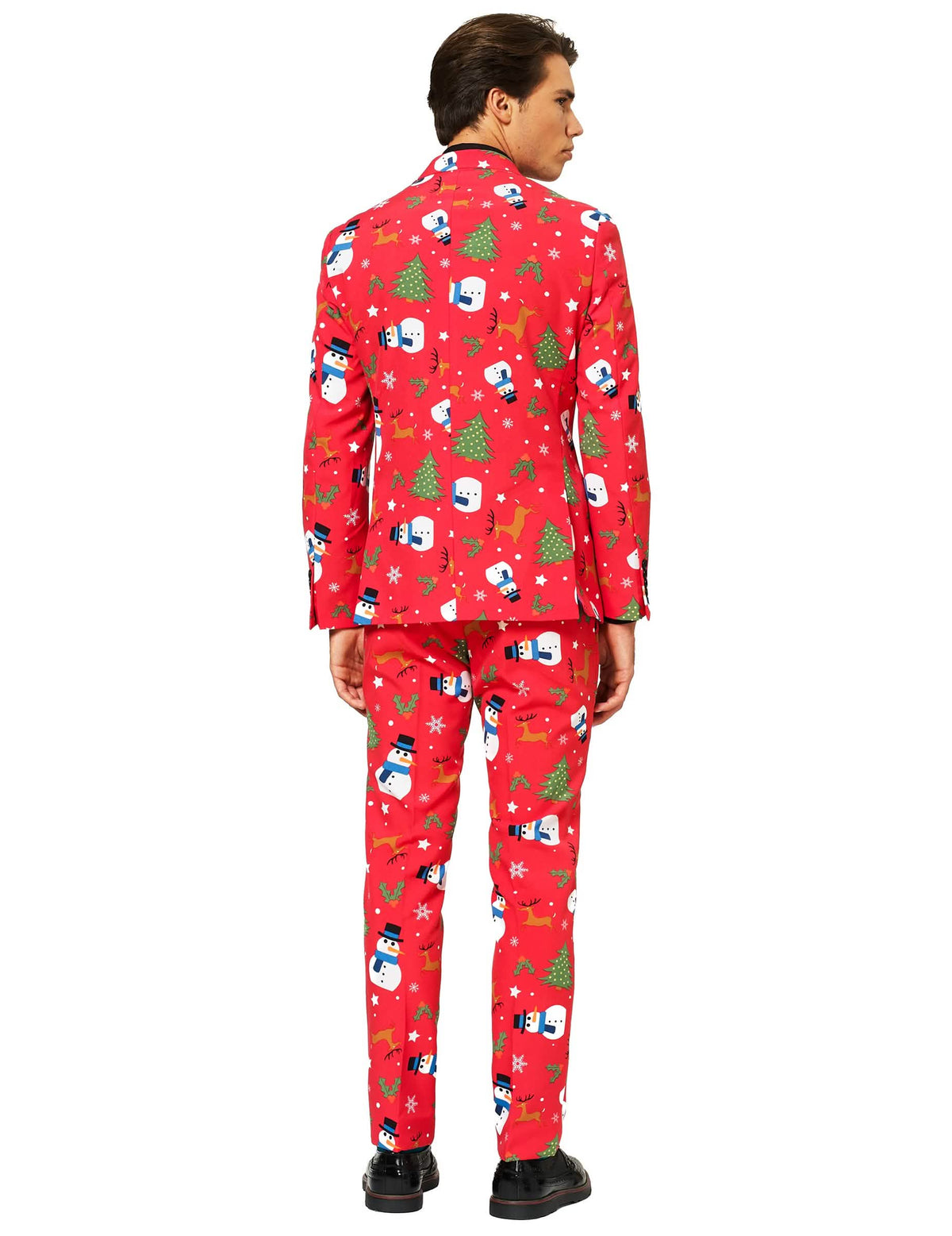 Rückenansicht des Mr. Snowman-Kostüms für Herren