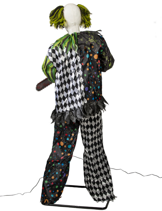 Animierte Geister-Clown-Figur stehend 180 cm