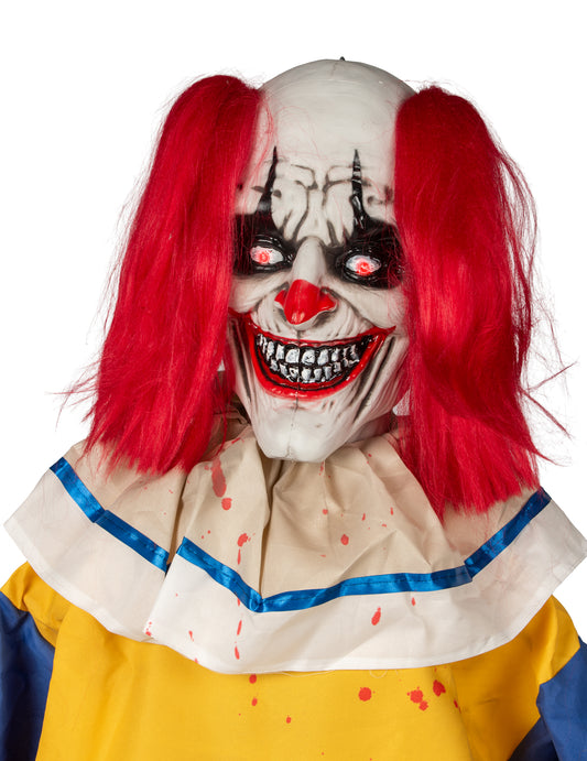 Animierte Horrorclown-Standfigur 230 cm