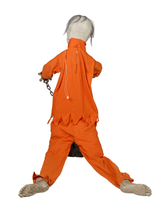 Halloween Deko-Figur Sträfling animiert 100 cm
