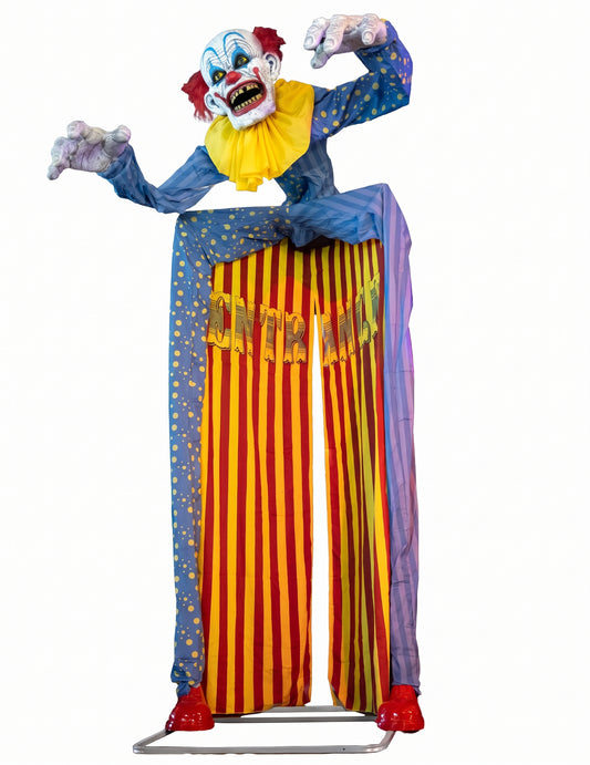 Großer Clown-Torbogen animiert mit Bewegung und Sound-Licht-Effekt 290 cm