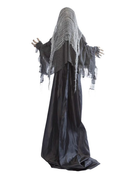 Halloween Dekofigur Sensenmann animiert & ausziehbar 180 - 215 cm