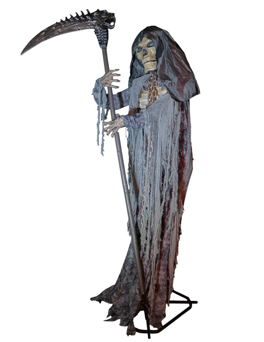 Animierte Skelett-Sensenmann-Figur XXL 3m