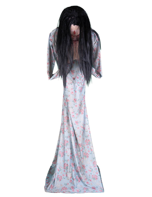 Animierte Zombie-Figur mit Gehirn 200 cm