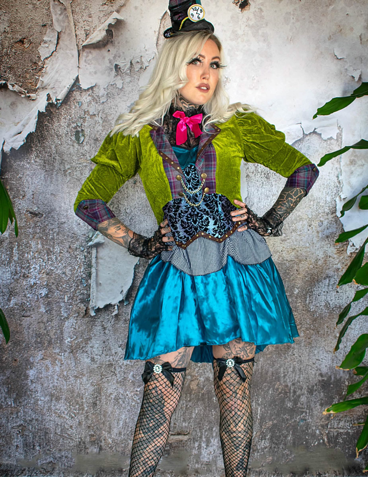 Überblick über das Premium-Mad-Hatter-Kostüm für Damen