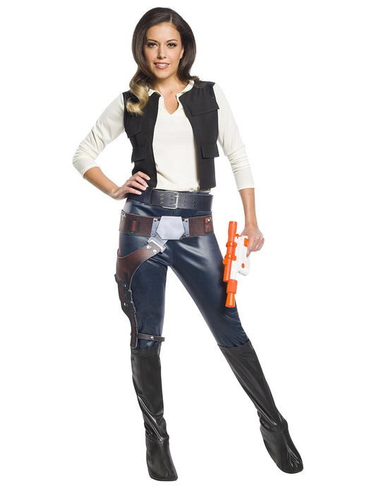 Vorderansicht des klassischen Star-Wars-Han-Solo-Kostüms