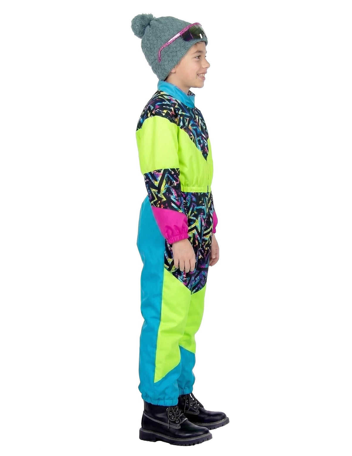 80er-Jahre-Ski-Overall für Kinder