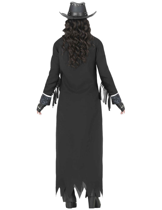 Gothic-Cowgirl Damenkostüm schwarz