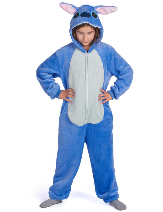 Blaues Alien-Kreaturenkostüm für Kinder
