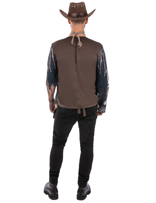 Kostüm verfluchter Skelett-Cowboy für Männer